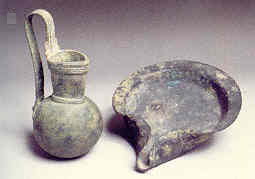 Metal objects found in the exhibition