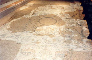 Mosaic floor of the exhibition 