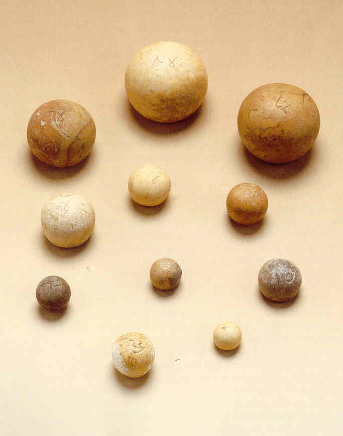 Stone weights from Judah, Late Israelite (Iron) period  8th - 6th centuries BCE