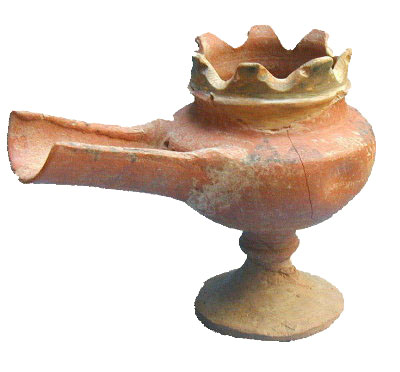 כלי דמוי רימון בעל מסננת וחדק, התקופה הישראלית (הברזל) המאוחרת
