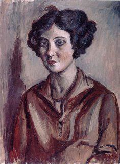 קרל (טוביאש) האבר, פולני, ,1943-1885 אישה עם שער כהה, שמן על בד