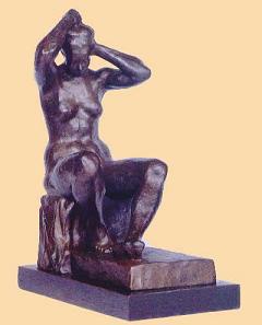 Jacques Cytrynovitch, Young Girl Combing Her Hair, bronze, 34.5x24.5x13 cm.