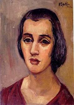 Henri (Chaim) Epstein, Young Woman, oil on canvas, 46x33 cm.