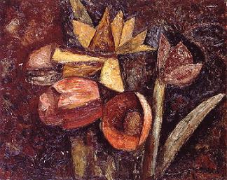 Jacques Gotko (Yankeli Gotkowski), Flowers, 1931, oil on canvas, 41x34 cm.