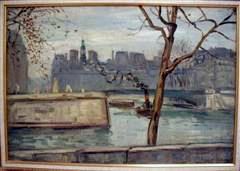 Seine, oil on canvas 
