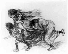 Running Away, from “The Jug of Tears”, 1926, lithograph