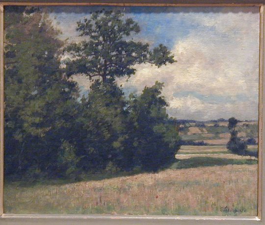 Landscape, oil on canvas 