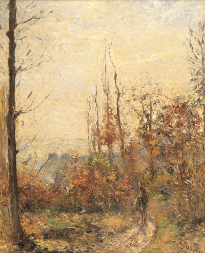 The Old Road in the Fall, Pontoise, 1877, oil on canvas 