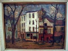 Place du Tertre, oil on canvas 