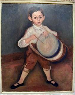 Portrait of the Painter’s Son as a Drummer, oil on canvas 