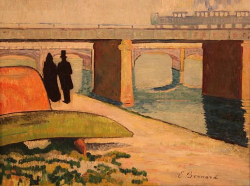 הגשר באנייר, 1887 שמן על בד